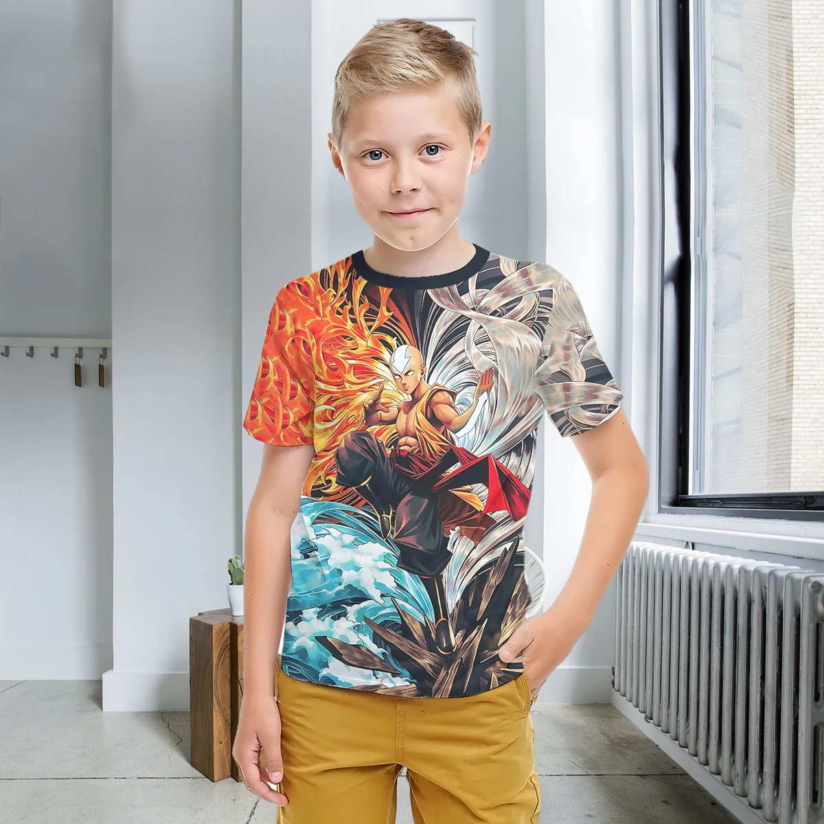 3D Print Baby Avatars the Last Airbenders Clothing 5 to 14 Years Male Outdoor Clothes for Children Boy Girl Child T-Shirt Top