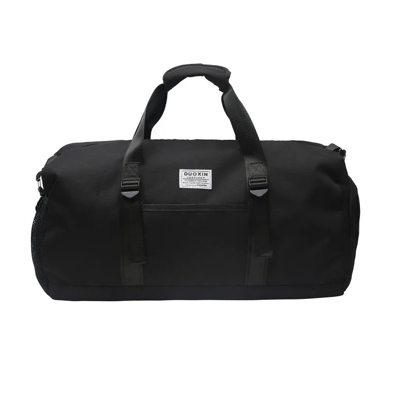 Mala de viagem casual masculina e feminina, bolsa de ombro impermeável versátil, sacos sólidos básicos, fitness ao ar livre, Oxford, verão