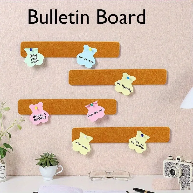 1pc Frameless Cork Bulletin Board Strips for Home refrigerator Office Study Decoration Message Board cork board wall stickers