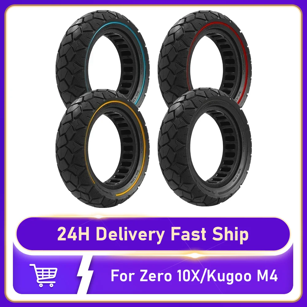 

10x3.0 Anti-skid Explosion-proof Solid 80/65-6 255X80 Tires for ZERO10X Kugoo M4 G1 Dualtron Electric Scooter Replacement Tires