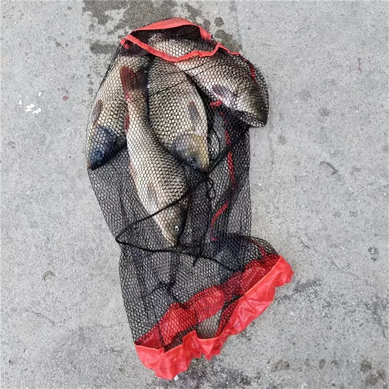 

AS98-Fishing Net Invisible Foldable Underwater Fishing Net Thickened Drawstring Ground Plug Net Pocket