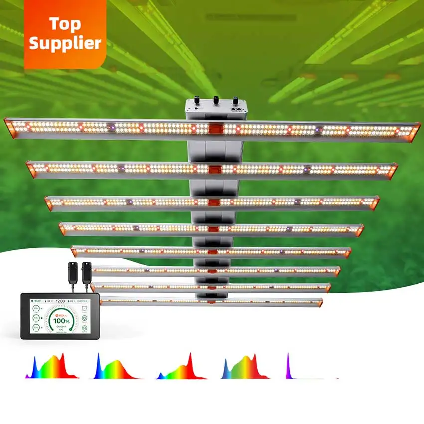 

Horticultural Lghting S1000 10 Bars 1000 Watt Led Lights Dimmable 1000W Grow Light LM301H Factory Supply