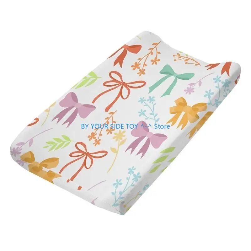غطاء وسادة تغيير حفاضات الطفل، غطاء وسادة الحضانة القطني الناعم المسامي، U6XE #3
