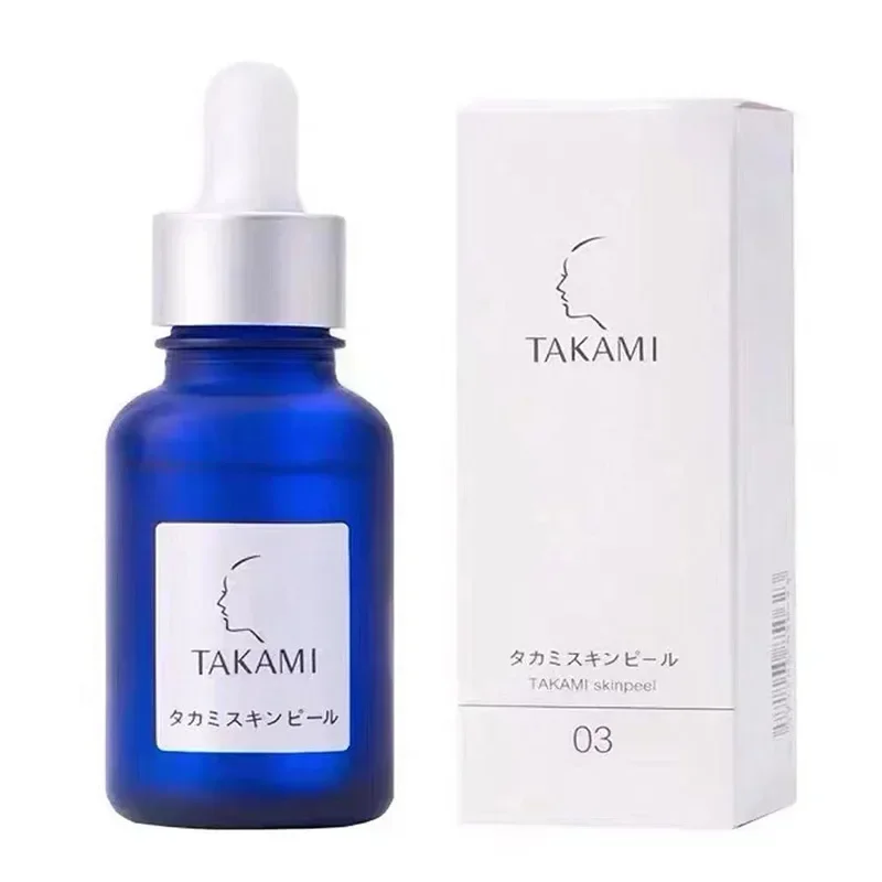 TAKAMI-suero hidratante de queratina para el cuidado de la piel, botella azul pequeña que elimina el acné, reduce los poros, limpia los puntos negros