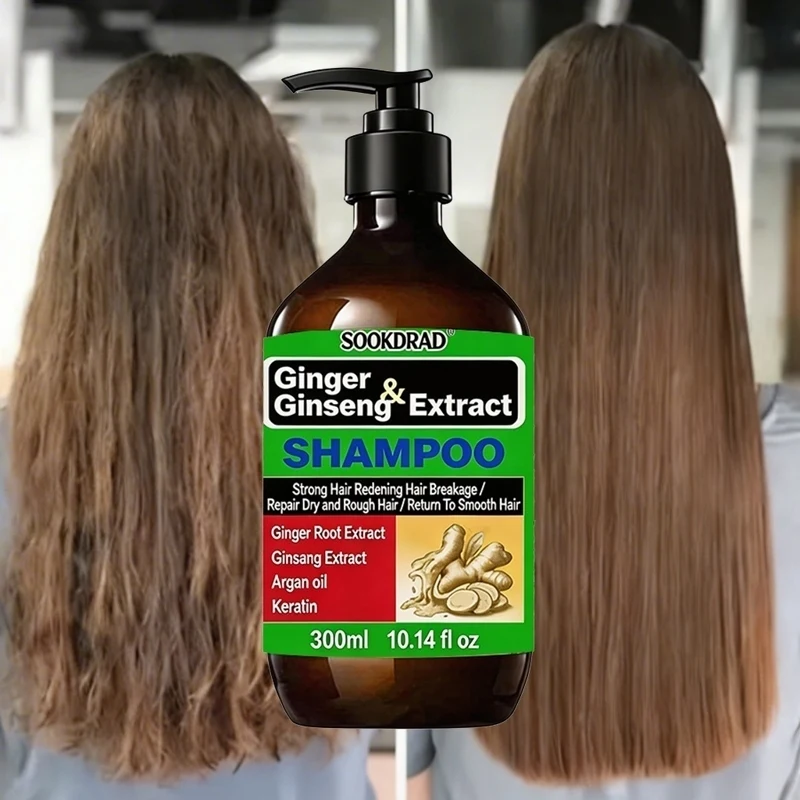 Ginseng Extract Shampoo, Strengthen Strands, All Hair Types, 10.14fl oz