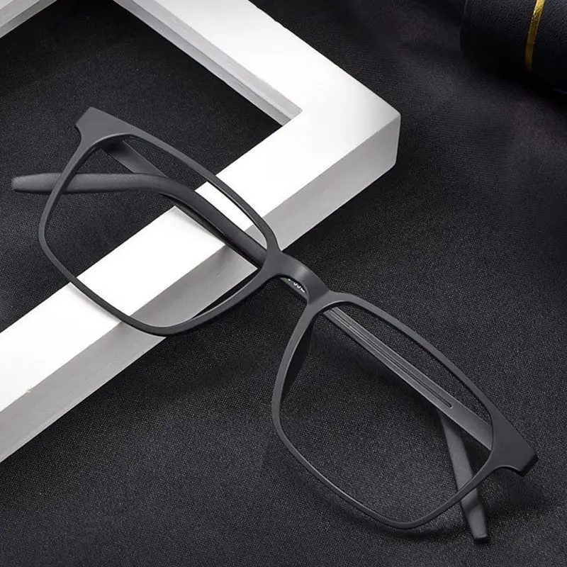 Ultraleichte Multifokale Lesebrille aus reinem Titan für Herren, blaues Licht blockierende Hyperopie-Business-Brille mit großem Rahmen, 1,0–4,0 – Detail 3
