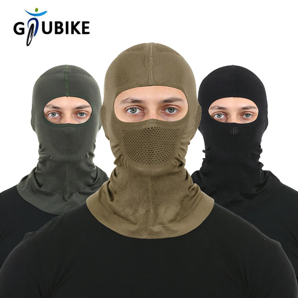 GTUBIKE-gorro pasamontañas transpirable, máscara facial completa de alta elasticidad para motocicleta, casco de motocicleta para esquí y bicicleta, gorro interior, bufanda, tocado