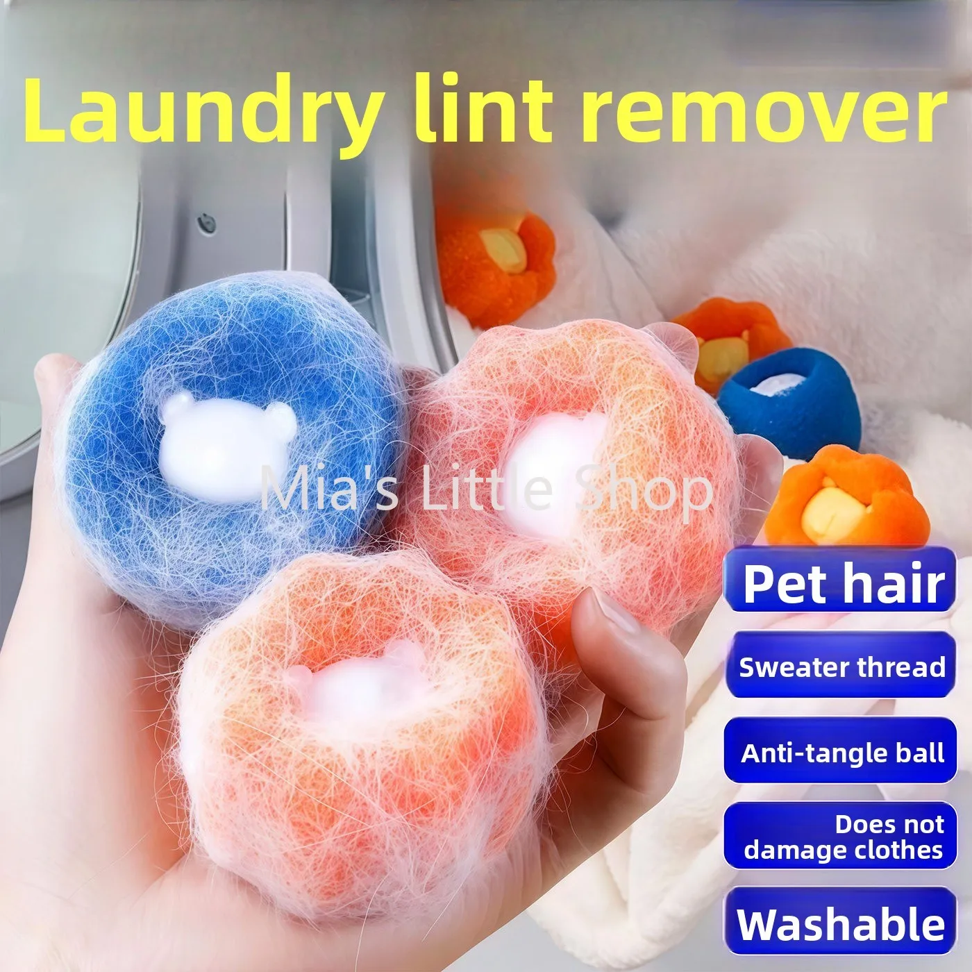 Washing Machine Lint Remover Reusable Pet Hair Catcher Laundry Filter Bag Magic Cleaning Ball for Clothes