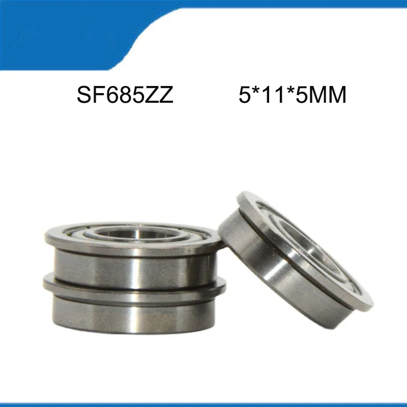 10/20PCS SF685ZZ (5*11*5 MM) High Quality Stainless Steel SF685 Flange Ball Sealed Deep Groove Ball Bearing Shaft (ABEC-5)