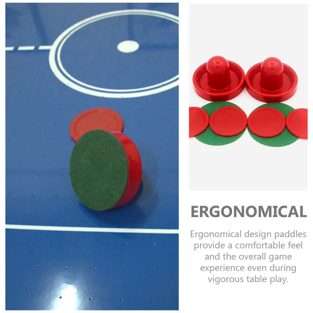 

1 set Red Air Pucks Paddles Replacement Parts Table Hockey Standard Size ABS Supplies Safe Table Game Accessories