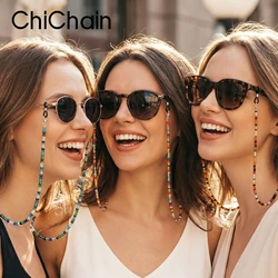 Fashion Eyeglass Chains for Women Pear Crystall Sunglasses Chains Glasses Cord Holder Eyewear Lanyard Necklace Strap Rope