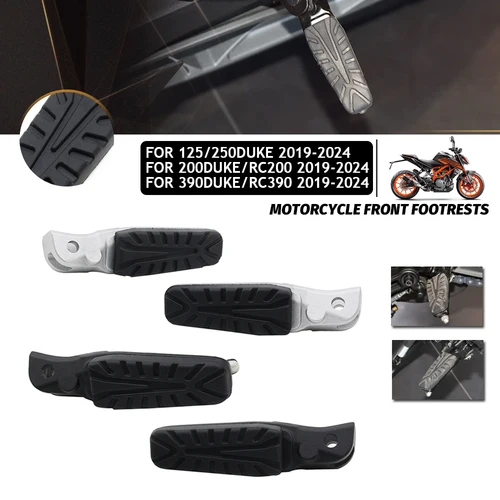 Para 125 200 250 390 DUKE RC125 200 390 clavijas de motocicleta reposapiés delanteros Kit de pedales Duke250 Duke390 RC200 RC390