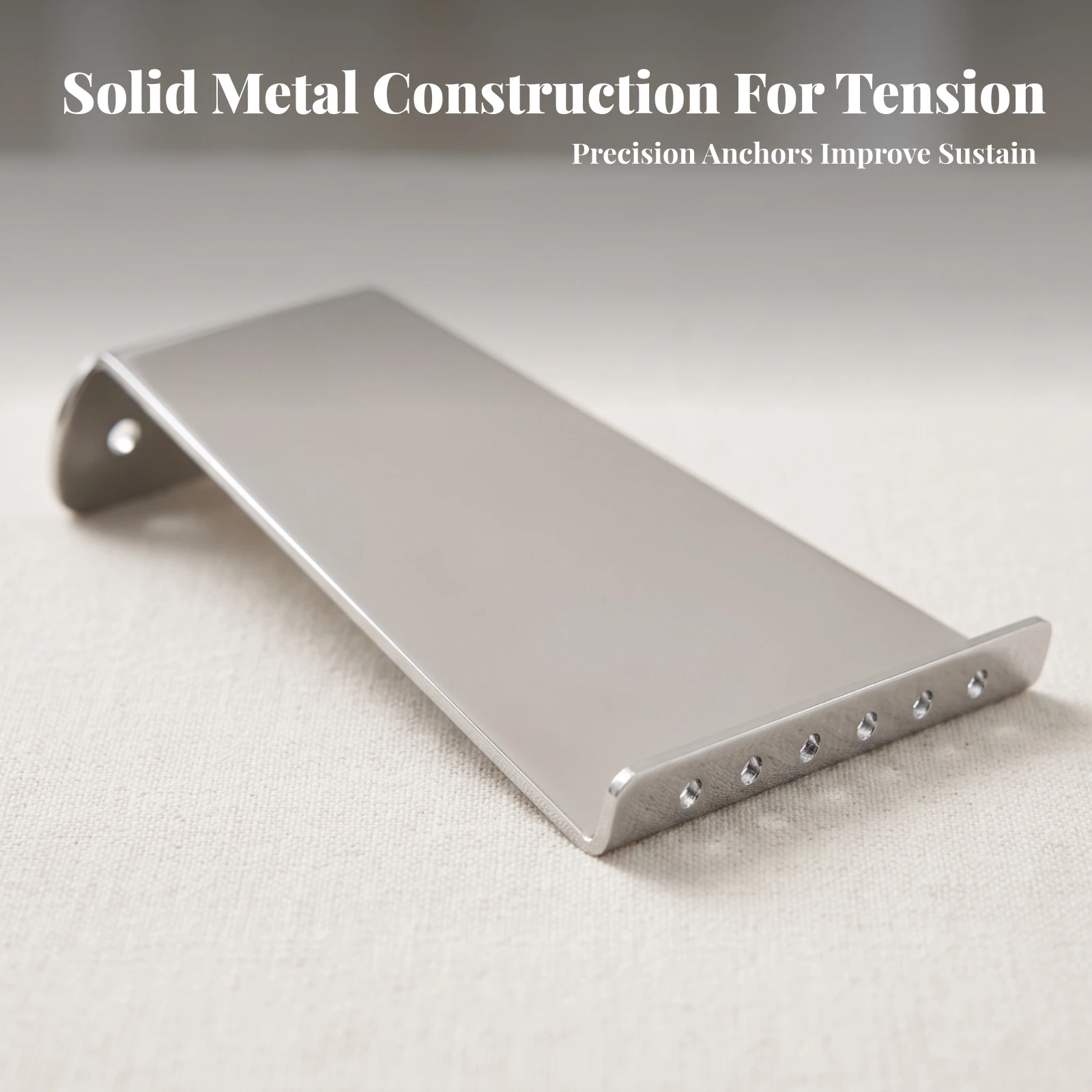 6-String Guitar Bridge Plate Direct Replacement Guitar Bridge Plate Hardware Sturdy Slim