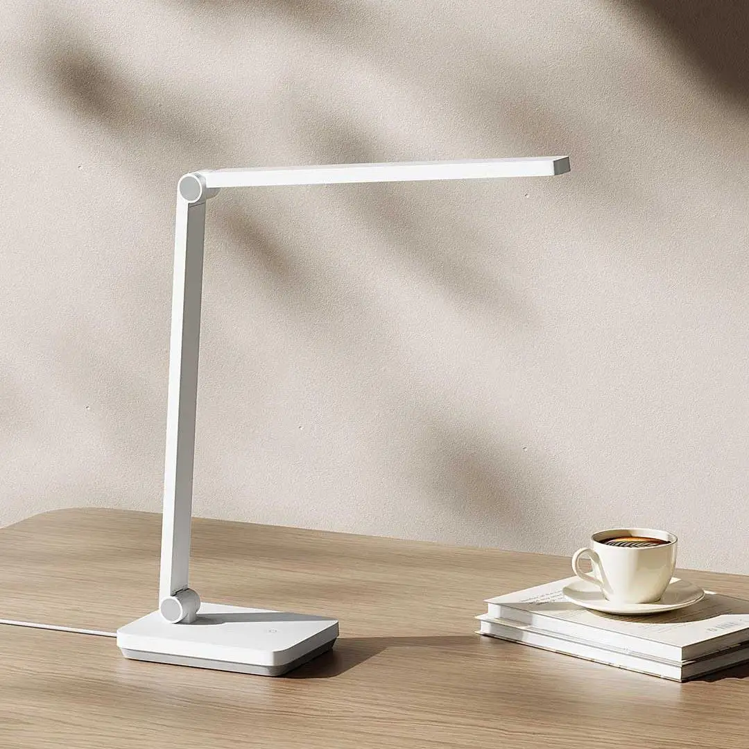 Xiaomi Mijia-Lámpara de mesa inteligente 2 Lite Mi, lámpara LED de escritorio, protección ocular, 4000K, 500 lúmenes, luz de mesa con atenuación, mesita de noche plegable