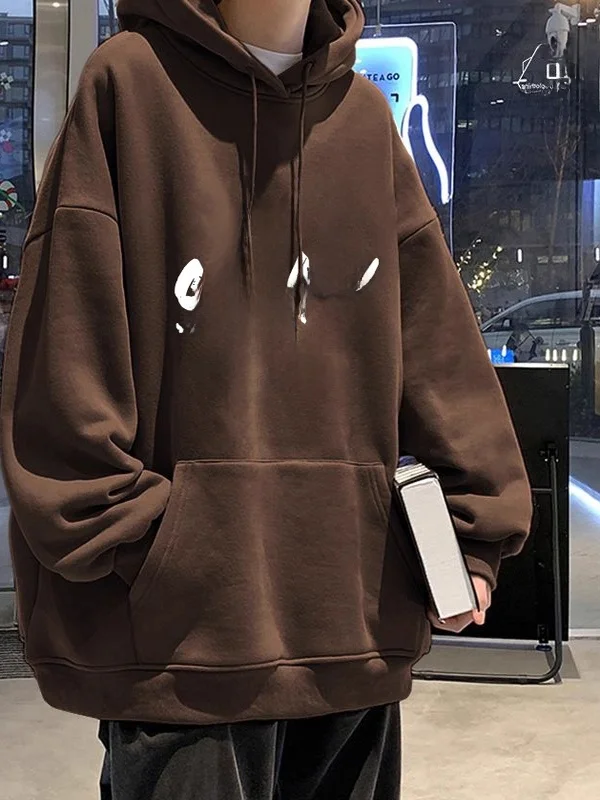 

plus Size 300 Pou American Sle Hoodie Men's Autumn Winter New Heavyweight Pure Cotton Fce Jaet Sweatirt 2