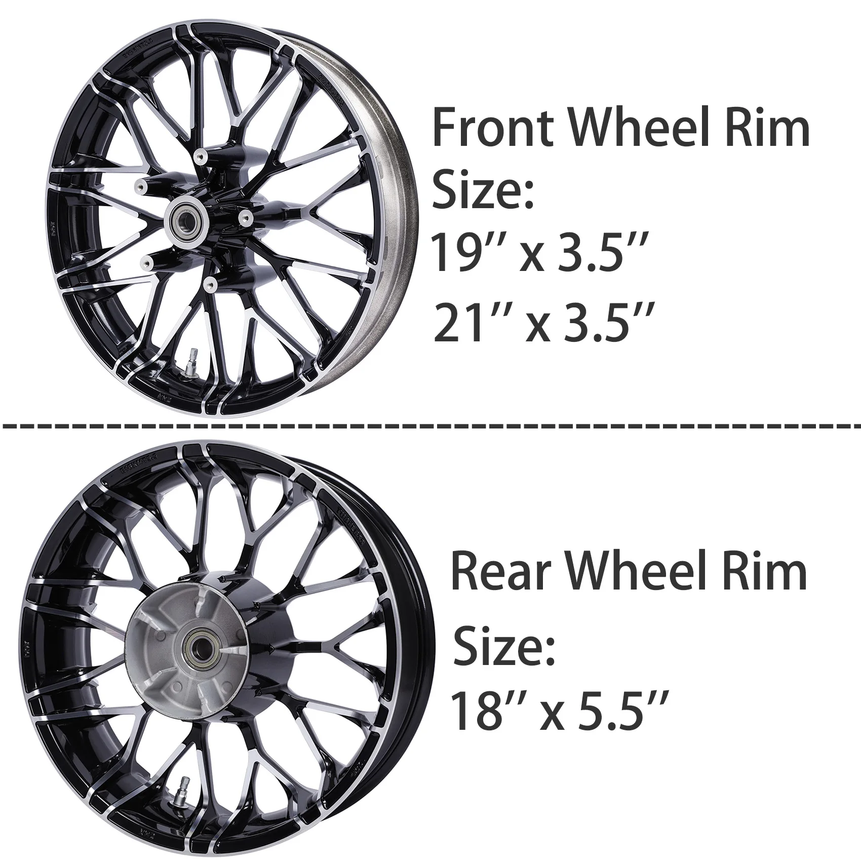 

Мотоциклетные передние/задние колесные диски для Harley Touring Road Street Glide FLHT FLTRX FLHR FLHX 2009-2023 ABS