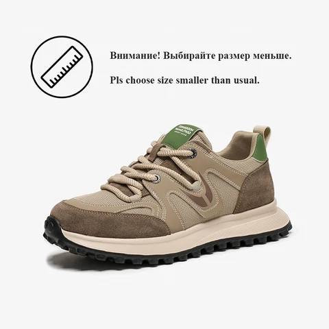 BEAUTODAY повседневные кроссовки мужские из коровьей замши разноцветные мужские туфли на платформе с круглым носком на шнуровке ручной работы 58184