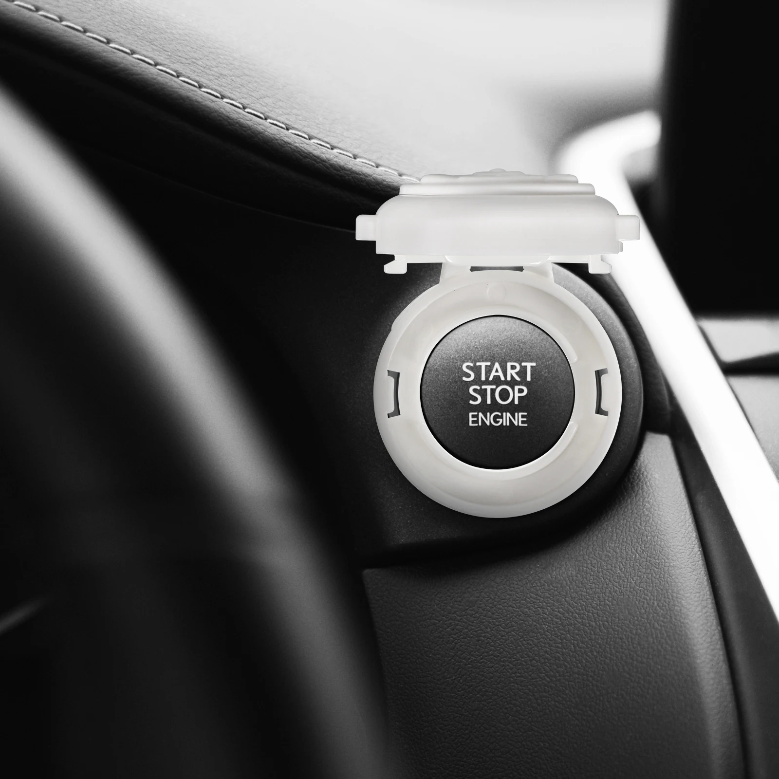 

4pcs Car Brake Switch Protection Lock Baby Safety Washing Machine Button White Color Long Term Use