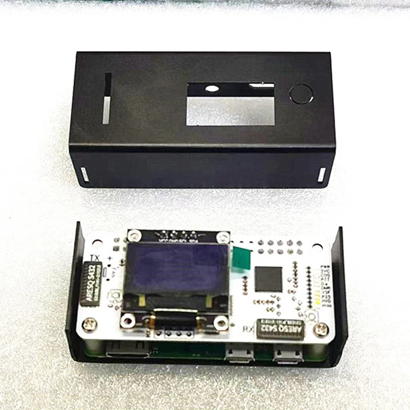 Placa de punto de acceso MMDVM dúplex UHF VHF + OLED + Kit de funda compatible con P25 DMR YSF para Raspberry Pi Zero W 0W 2W 3B 4B