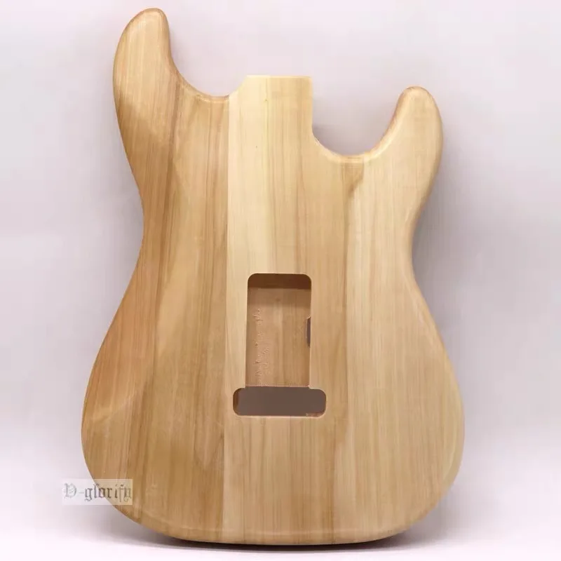 Electric Guitar Body Left Hand Floyd Rose, Unfinished Poplar Wood, Assorted Body, HSH Semi-finished Guitar Barrel, Newest