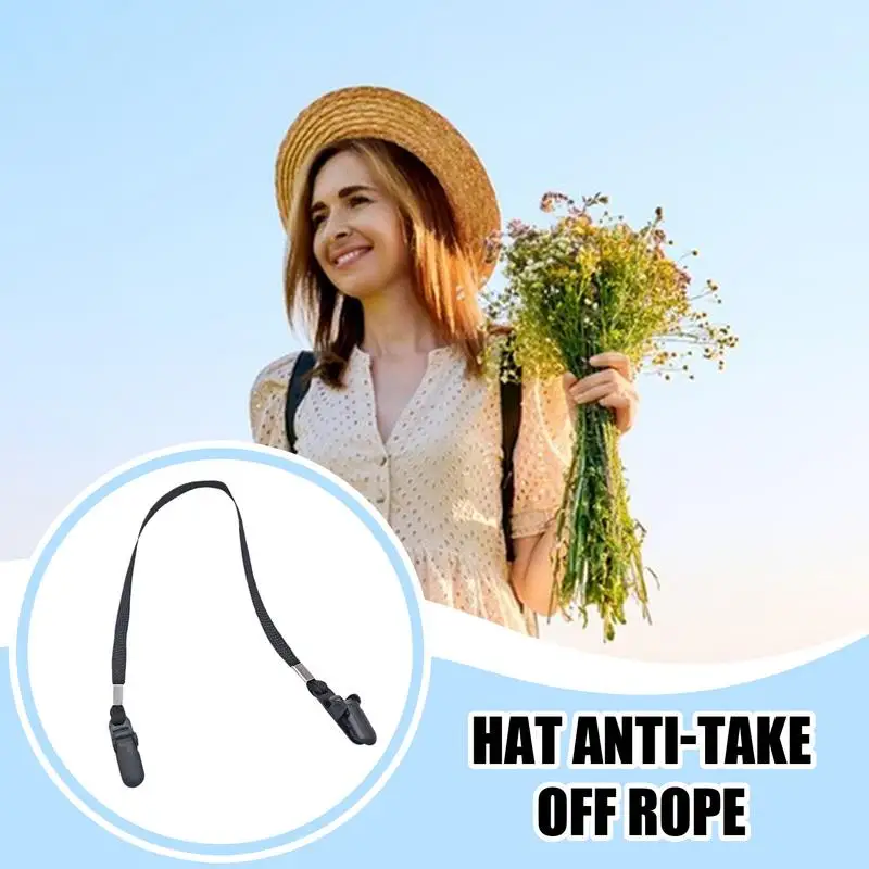 Windproof Hat Chin Cord Hat Clip Hat Chin Strap Multifunctional Cap Retainer Fishing Apparel Keeper With Cord Anti Lost Strap