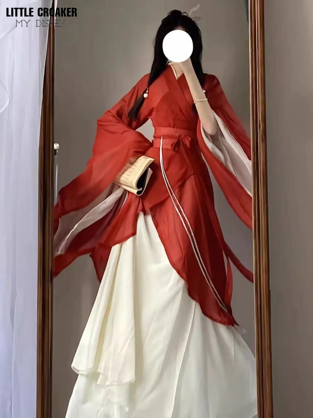 Оригинальный Женский костюм Hanboks Wei Jin Hanfu для Хэллоуина, карнавала, древнего китайского Wuxia