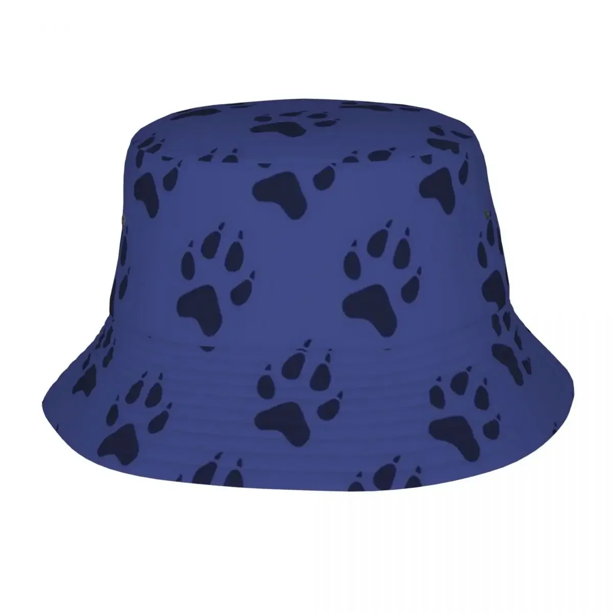 Dog Paw Prints Or Animal Tracks Bucket Hats Panama For Kid Bob Hats Outdoor Hip Hop Fisherman Hats For Summer Fishing Unisex Cap