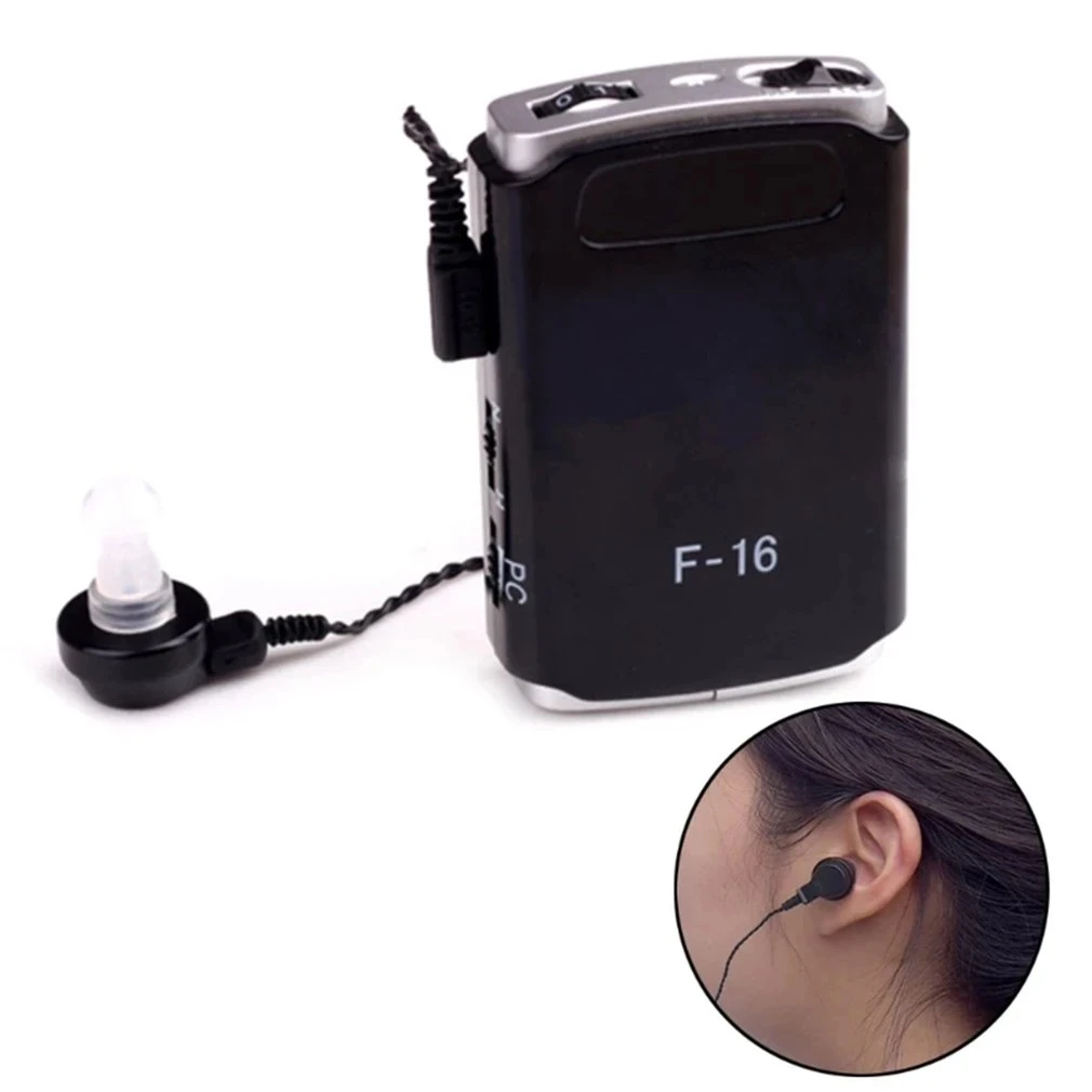 Microfone de Aparelho Auditivo Tipo Caixa de Alta Potência, Portátil e com Longa Duração de Bateria. Amplificador de Voz para Idosos