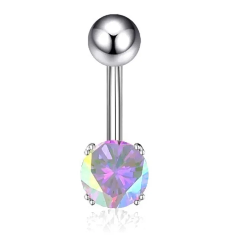 1PC Stainless Steel Crystal Navel Button Piercings Gem Nombril Belly Bars Sexy Ombligo Piercings Dangle Earring Piercing Jewelry