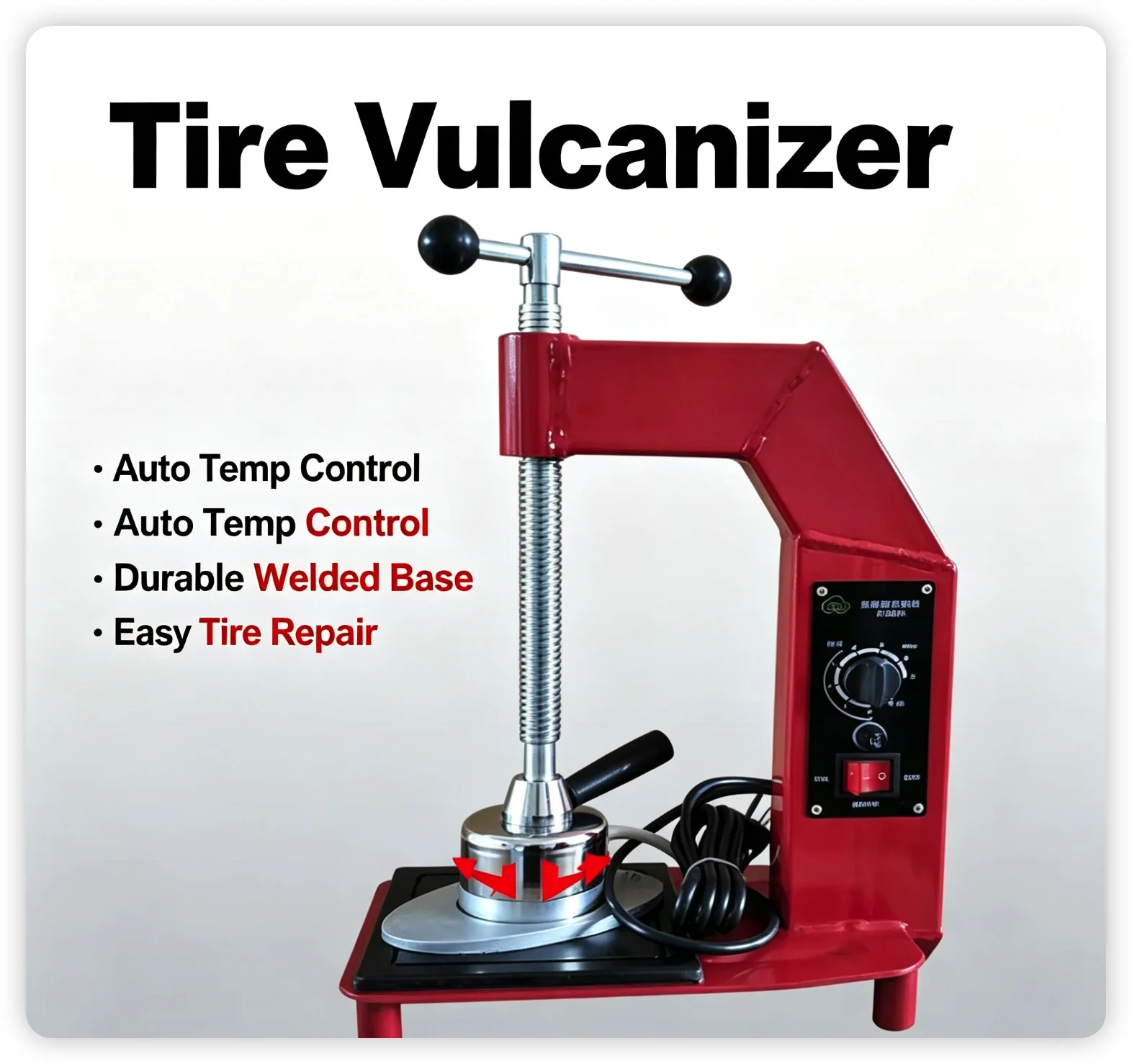 Automatic Constant Temperature Timing Tire Vulcanizer, Car Tyre Hot Fire Patching Repair Machine for Inner & Outer Tire