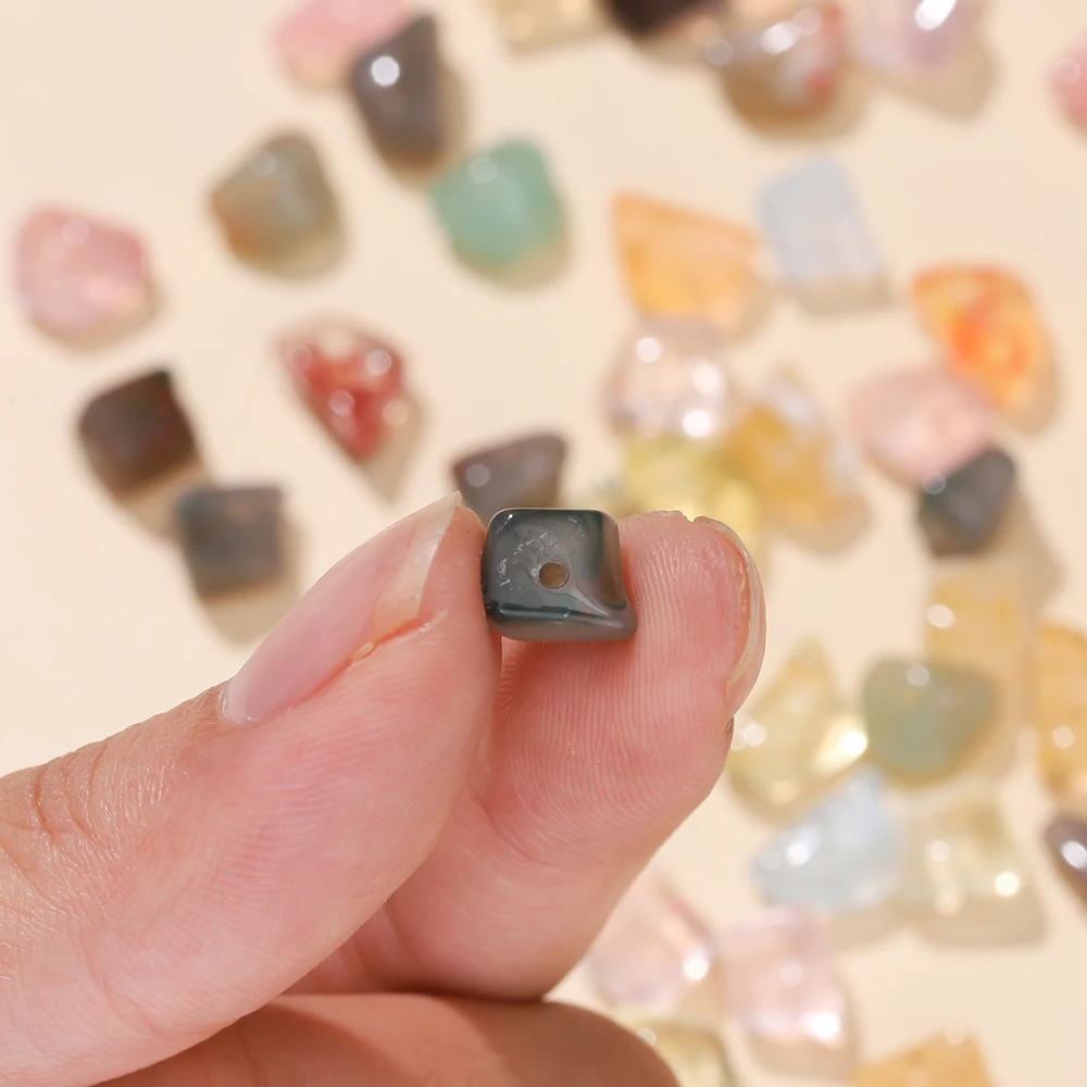 20 Pz 4-12mm Acrilico Multicolor Forma Irregolare Imitazione Perline di Pietra Per Il Braccialetto FAI DA TE Collana Creazione di Gioielli Accessori