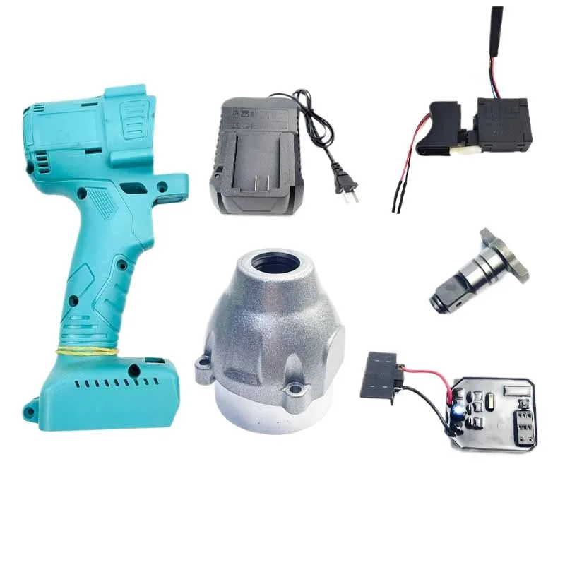 Brushless Electric Wrench Shell Switch Motor Aluminum Shell Controller Pin Circuit Board Accessories