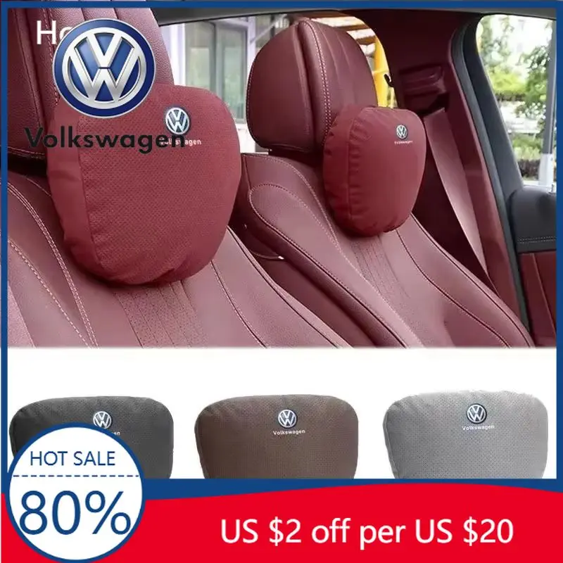 

Колпачки стержней клапанов, замшевые подголовники салона автомобиля, подушка для поддержки шеи для Volkswagen Golf Passat Jetta Beetle Tiguan Scirocco Toura