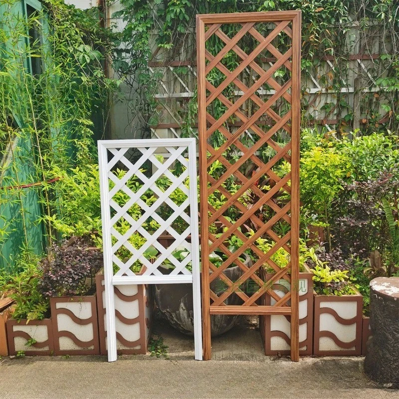 Aluminum alloy flower stand, vine climbing frame, wall-mounted decorative courtyard, balcony grid fence