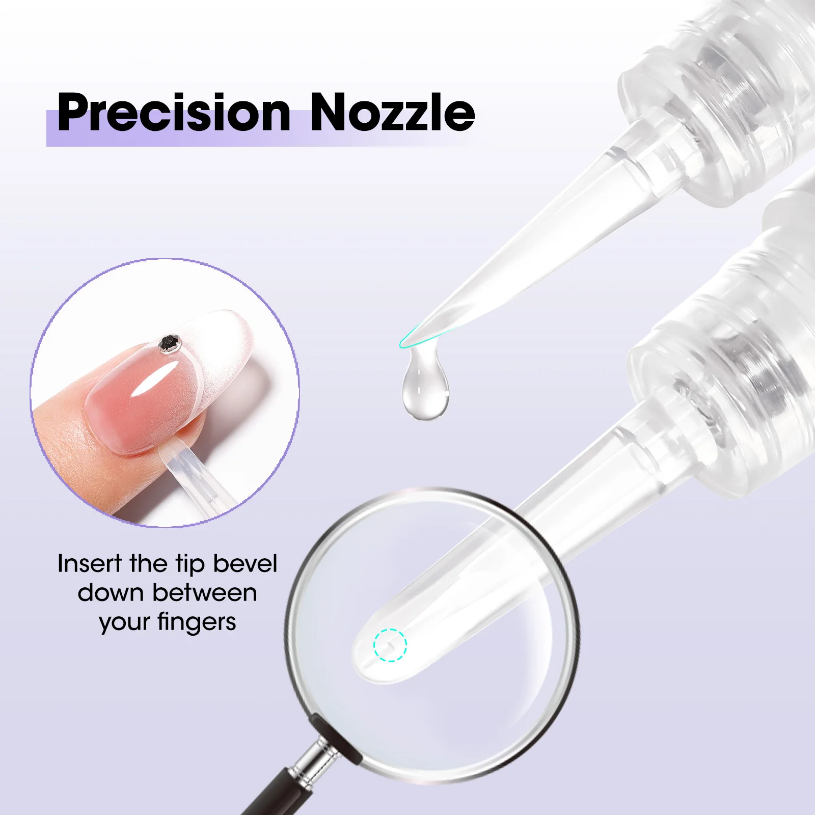 GELLEN Nail Glue Remover Pen 2 Pcs Press On Nails Remover Gel Off Quick Remove False Nails Acrylic Salon Quality Safe Natural image 6