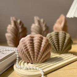 3D Shell Aroma Kaars Siliconen Mal DIY Onregelmatige Waaiervormige Shell Gips Hars Ornament Mallen Handgemaakte Kaars Maken Benodigdheden