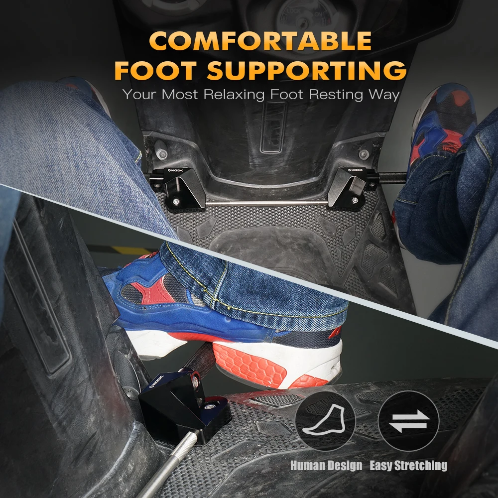 Scooter Foldable Footrests Highway Bars for Yamaha Zuma 125 YW125 YW 125 BWS125 BWS 125 2016 2017 2018 2019 2020 2021