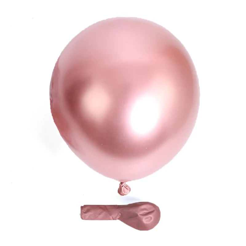 10/20/50 Stück Metallic-Geburtstagsballons Metall Blau Rot Chrom Silber Roségold Luftballons für Party Babyparty Hochzeitsdekorationen – Detail 9