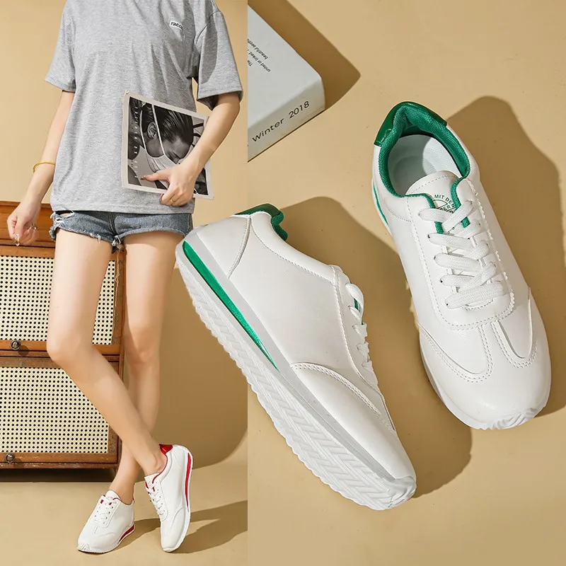 

2025 Hot Selling Autumn Casual White Shoes for Women, Casual Shoes for Students, White Versatile Trendy Shoe Platform Sneakers