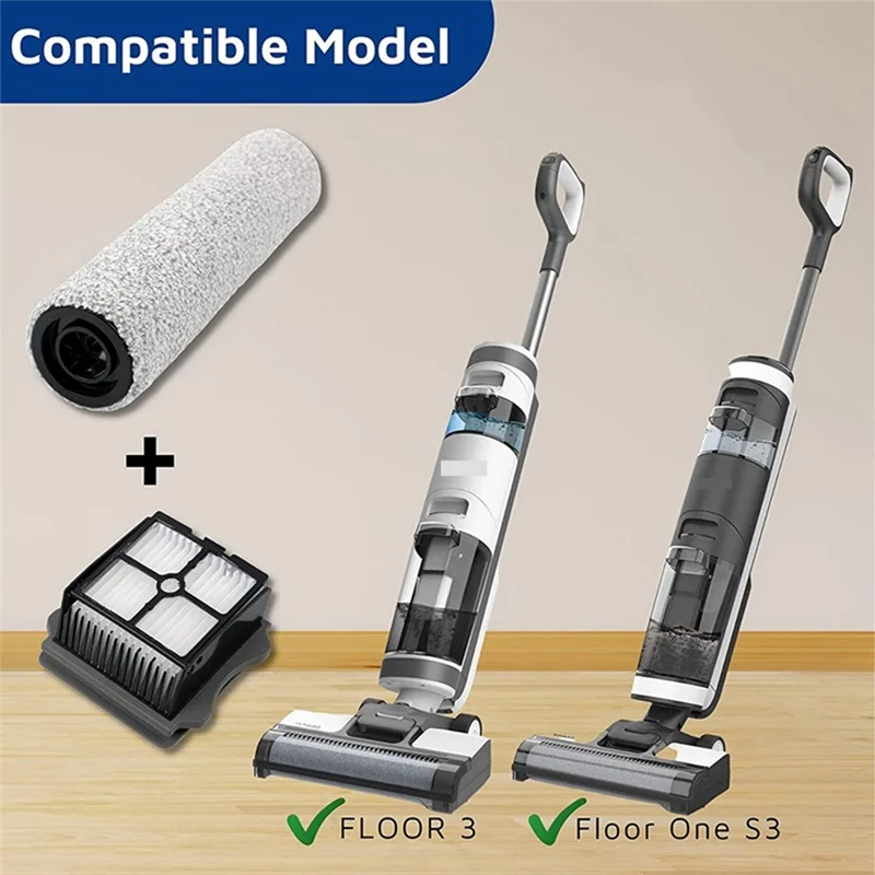 Kit de remplacement de brosse à rouleau et de filtre pour aspirateur sec sans fil Floor One S3 et IFloor 3