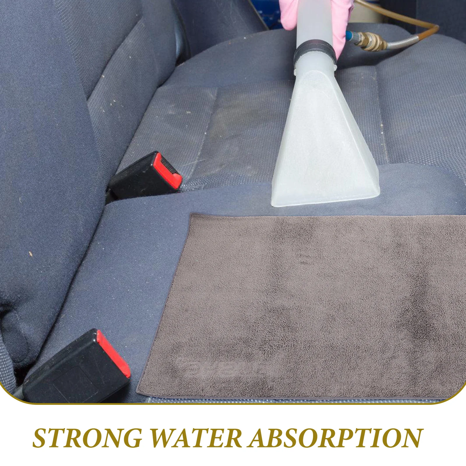 

Cleaning Towel 30x60cm Gray Absorbent Drying Cloth Non Shedding Wash Towel for Car Body Interior Glass Cleaning Car Polishing