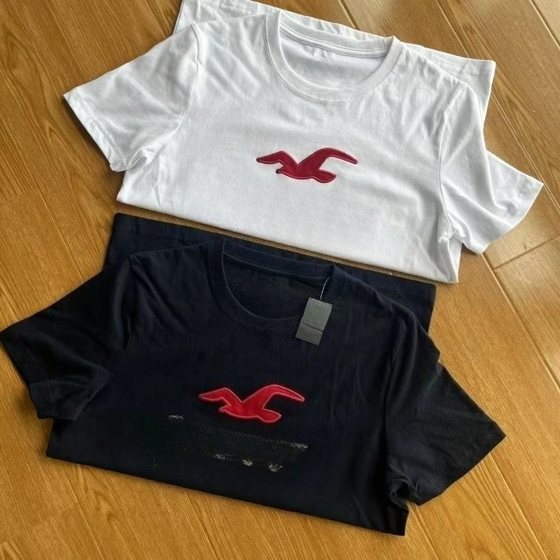 

American Classic Round Neck Slim Fit Cotton T Shirt For Men Women Summer Casual Tee