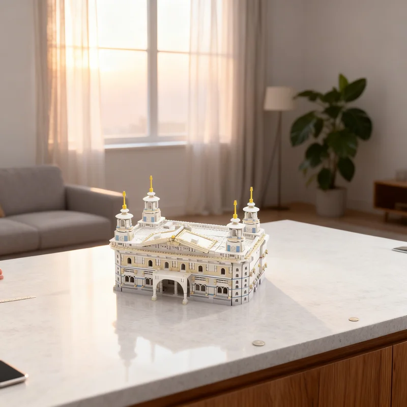 

3952 детали MOC: Альтернативная модель Тадж-Махала, модульный городской пейзаж, строительные блоки, креативный подарок, коллекционный декор, премиум-класс для детей