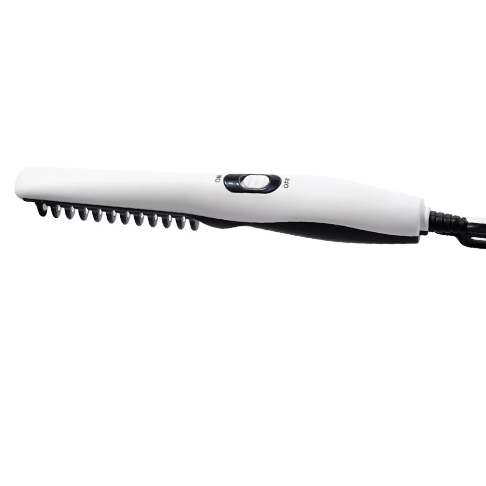 

1Pcs Electric Beard Hair Straightening Comb Portable Hairdressing Brush Fast Heating Anti-Frizz Curling Straightener for Men and
