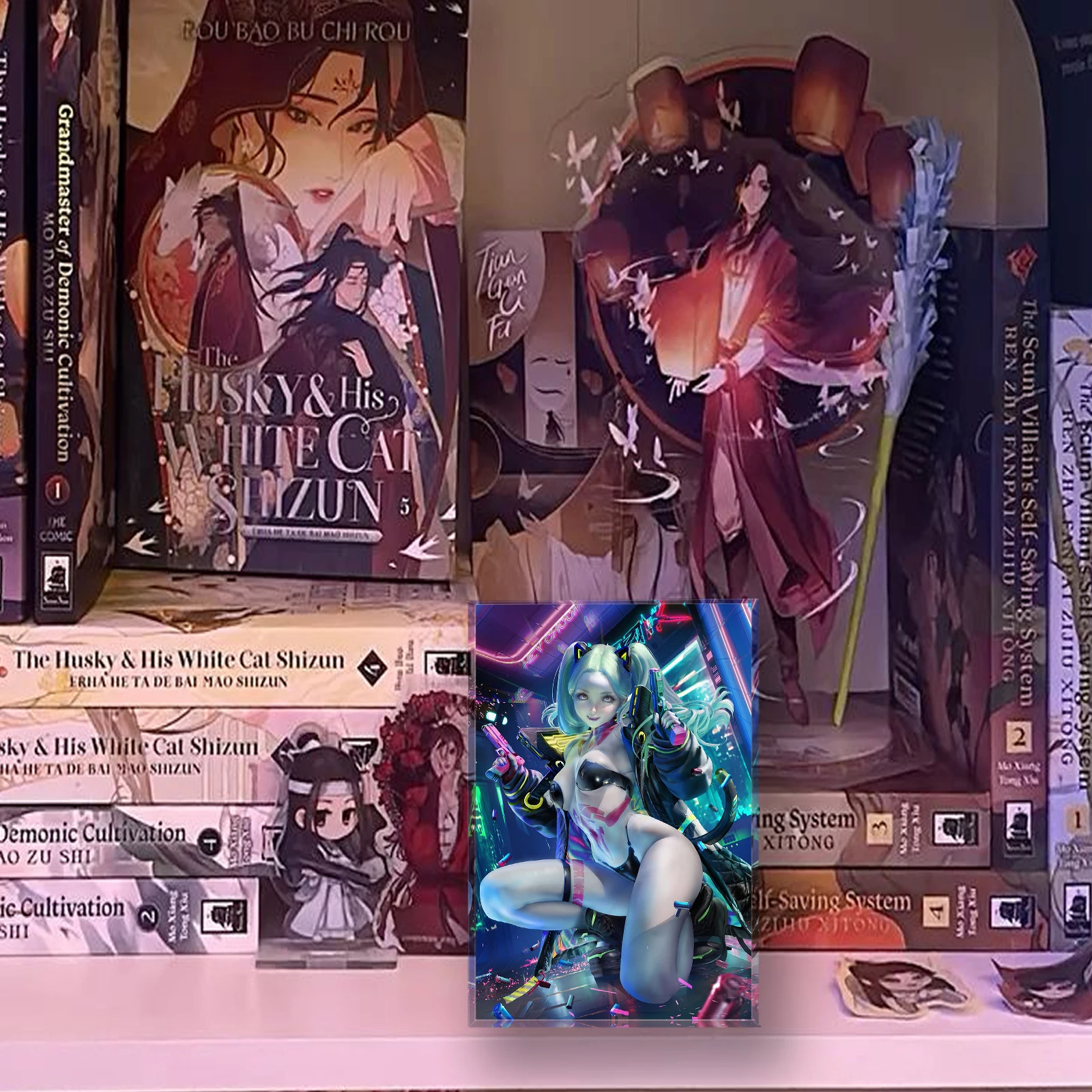 ريبيكا سايبربانك Edgerunners مثير Waifu كتلة أكريليك ، حامل فني لفتاة أنيمي ، هدية ديكور مكتب مخصص ، طوب مقتني قابل للجمع #4