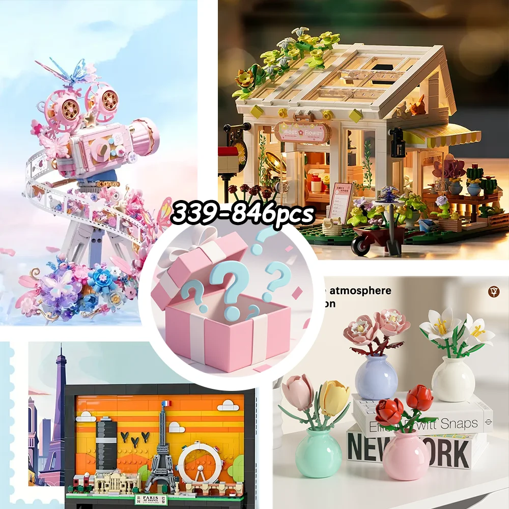 

Random building block blind boxes, over 200 styles, randomly dispatched. Every time you open the box, it's fresh