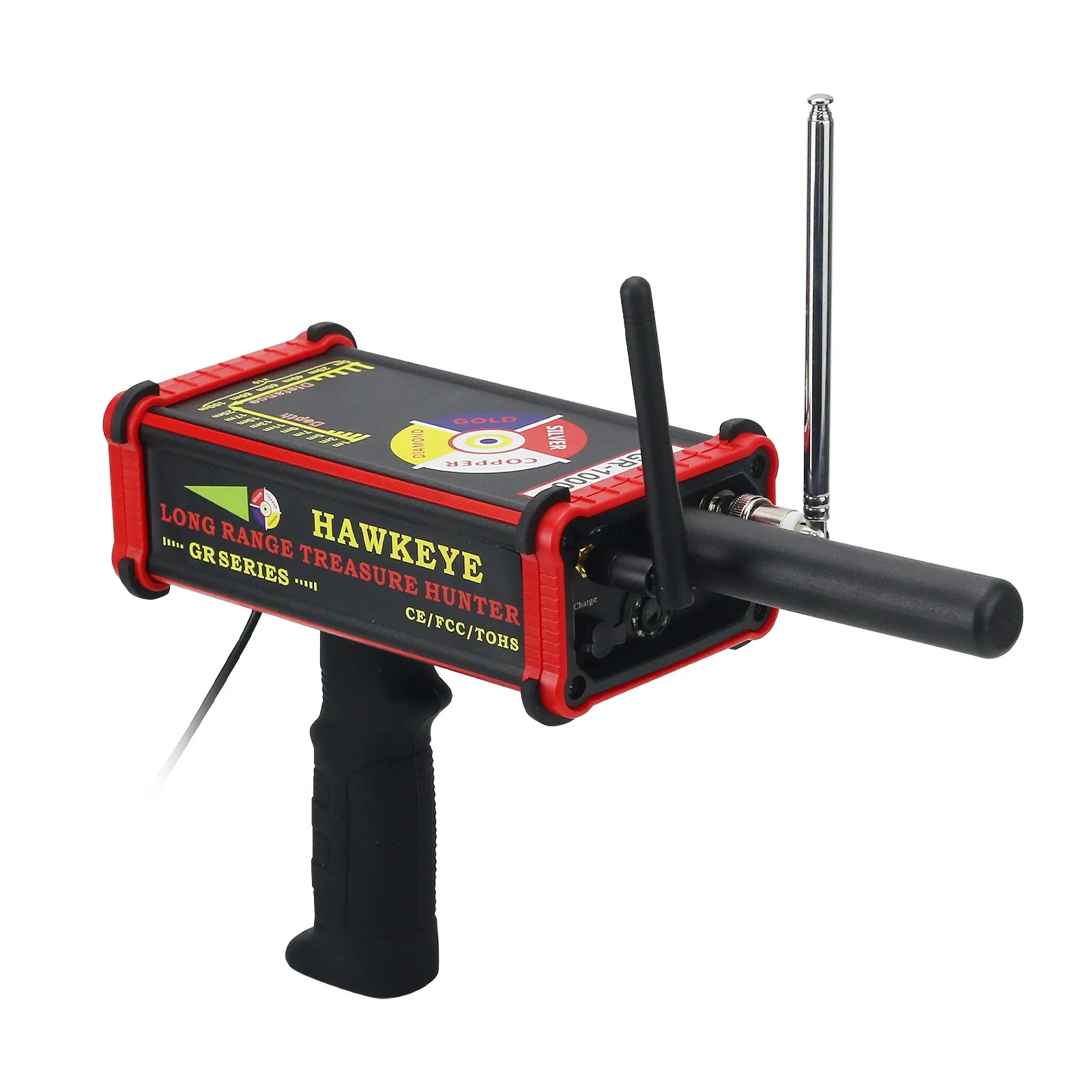 

GOOD HAWKEYE GR-1000 Plus Gold Detector Long Range Treasure Hunter Gold Finder Metal Detector with Screen