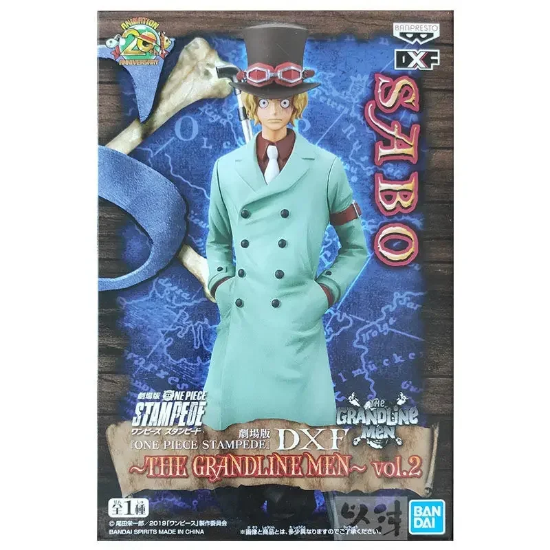 Bandai Original Anime Movie ONE PIECE DXF Sabo Rob Lucci STAMPEDE Banpresto THE GRANDLINE MEN Figure Model Toy Birthday Gifts