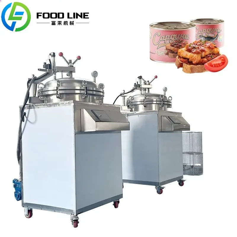 

Food Grade Vertical Pressure Sterilizer Semi Automatic Steam System for Commercial Use