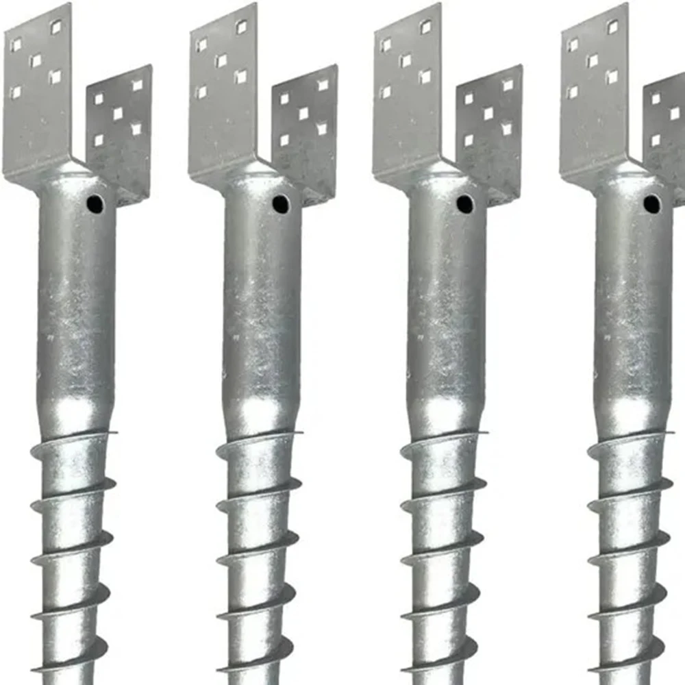 custom OEM Heavy Duty Galvanized Spiral Ground Screw Pile Helical Ground Anchor Solar Foundation Building Material steel
